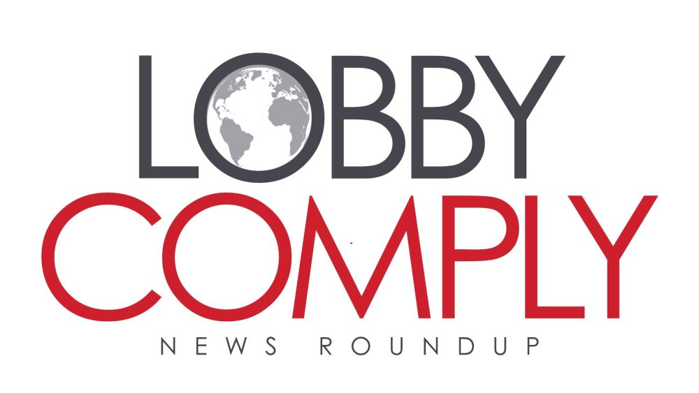 Thursday’s LobbyComply News Roundup